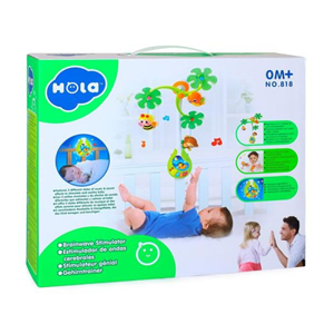 اسباب بازی نوزادی آویز تخت موزیکال هولی تويز Hola Toys مدل 818 _اسباب بازی نوزادی